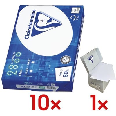 Kopieerpapier Clairefontaine laser A4 80gr wit 500 vel