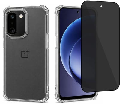 ChiGuard Hoesje & Privacy Screenprotector geschikt voor OnePlus 15R Hoesje Screenprotector - Privé - Gehard Glas Cover