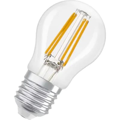 OSRAM LED-lamp Superstar P40 Globe Filament dimbaar, 2700 K warm wit, 3,4 W, E27, helder, 470 lm, 15.000 h, voor tafel- en pendelarmaturen, woonkamer
