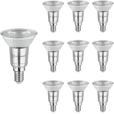 Ledvance LED Spot PAR16 E14 - 3.7W 350lm 2700K 230V - Ø50mm - Geschikt voor leeslampen, keukenspots, werkverlichting - 10 stuks