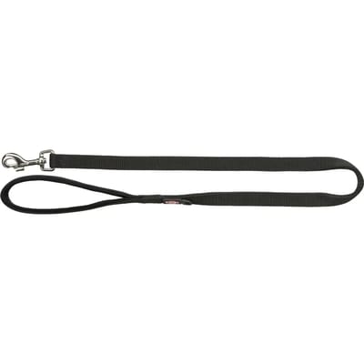 Trixie Premium leash M-L: 1.00 m/20 mm Zwart