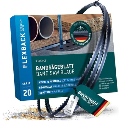 Lintzaagblad Staal - Zaagband Dun - Hout Metaal Kunststof - Gelegeerd Staal Kwaliteit - 2225x6x0.36mm - Zilver