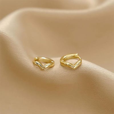 Kleine Glanzende Zirkonia Geometrische Bloem Oorbellen Hoepels Voor Vrouwen Meisjes Feest Sieraden beige