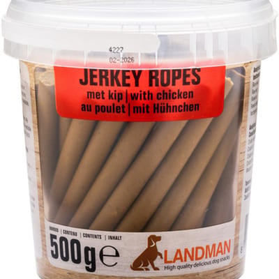 Landman Jerkey Chicken Ropes USA (500gr) - Hondensnacks - Hondensnoepjes - Hondenkoekjes