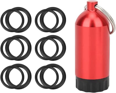 O Ring Houder voor Scuba Duikuitrusting - Viton O Ring Kit voor Duikcilinders en Ventielen - Mini Opslagfles voor O Ringen
