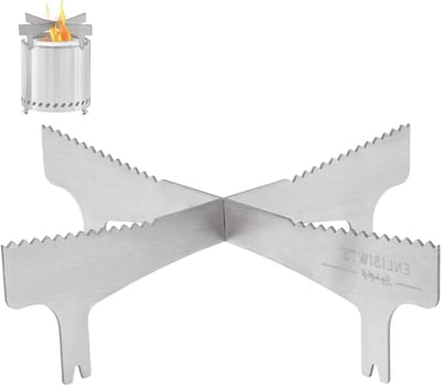 Vuurkorf Kookframe - Camping Kookring - Buiten Koken - Roestvrij Staal - 97 Inch - Zilverkleurig