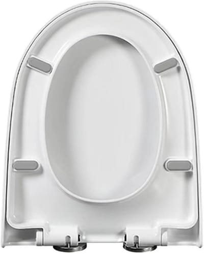 Toiletbril - WC-bril - Hygiënisch Werken - Softclose - 35 x 44 cm - Wit