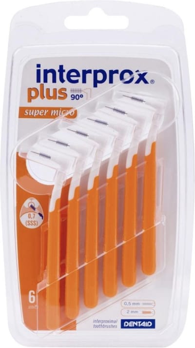 Interprox Plus Super Micro - 2.0 mm - Oranje - 3 x 6 stuks