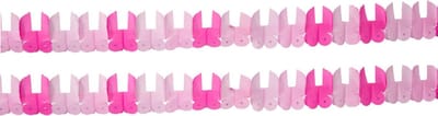 Folat Slinger - Set van 2x stuks - papier - 6M - roze - baby geboorte meisje - wiegjes - feestversiering