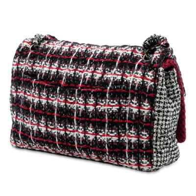 Tweed Multi Print Dubbele Flap Medium Pre-owned