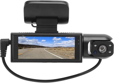 Dash Cam Achteruitrijcamera voor Auto met 3.16 Inch Scherm, Nachtzicht en Bewegingsdetectie