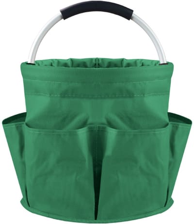 donkergroen Draagbare Picknickmand - Strandmand voor Buiten - Opvouwbare Toilettas Douchemand Boodschappenmand Wasmand - Multifunctioneel en Praktisch