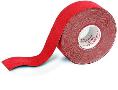 DW4Trading Kinesiotape Sporttape - Fysiotape - Waterproof - 2,5 cm x 5 meter - Rood