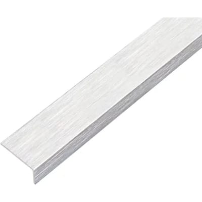 Alberts 489106 hoekprofiel | zelfklevend | aluminium, rvs-look, licht | 1000 x 20 x 10 mm