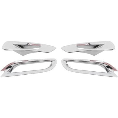 4-delige set voorste achterste mistlampframe lampafdekking exterieur decoratie geschikt voor Toyota Camry Hybrid 18-20 white