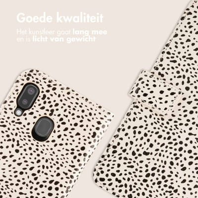 imoshion Hoesje - Geschikt voor Samsung Galaxy A20e - Design Bookcase smartphone - Desert Dots