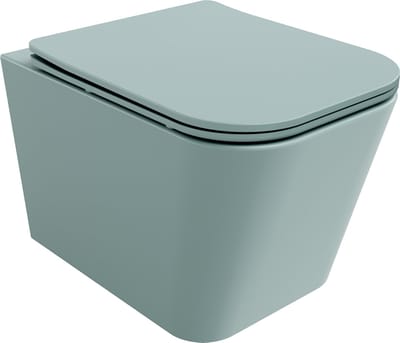 Mexen Teo wandcloset Rimless met softclose, dunne, duroplast, lichtgroene matte zitting - 30854048