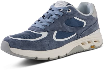 camel active Casual sneaker met comfort voetbed - Maat womenswear-39 - Blauw