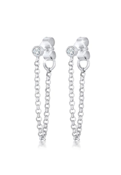 Elli Oorbellen Geo Minimal 925 Sterling Zilver Kristal
