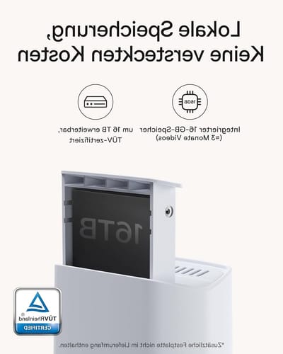 Draadloze Buitenbeveiligingscamera met 2K HD, Nachtzicht en 210 Dagen Batterijduur, IP67 Waterdicht en 16TB Uitbreidbaar Geheugen voor Optimale Beveiliging