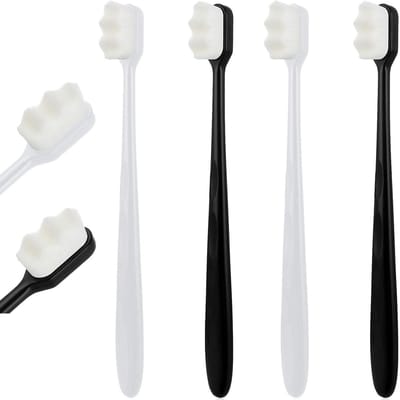 Zachte Tandenborstels - Set van 4 stuks - Voor Gevoelig Tandvlees - Zachte Borstelharen - Tandenverzorging - Oral Care