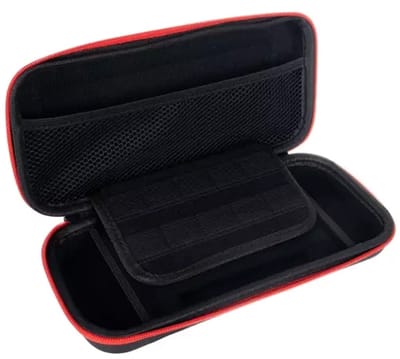 Case geschikt voor Nintendo Switch - Hard Cover - Beschermhoes - Vak voor 10 Spellen - Zwart