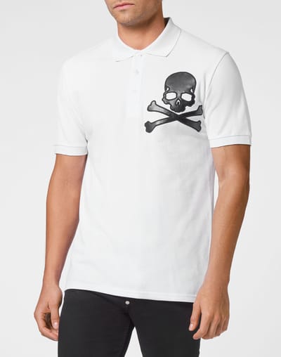Poloshirt Skull