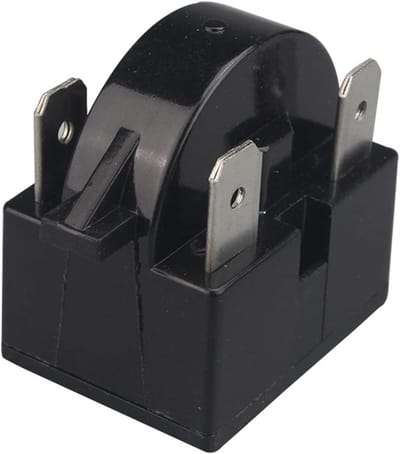Compressor Starter Relais - Koelkast Onderdeel - Koeling Repareren - Universeel Model - 15 Ohm - Zwart