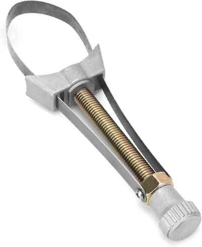 Oliefilterband sleutel met metalen band voor filters van 60-120 mm, ideaal voor auto-onderhoud en reparaties