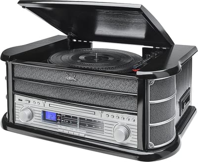 Nostalgisch Compact Muziekcentrum met Vinylplatenspeler en USB Digitalisering