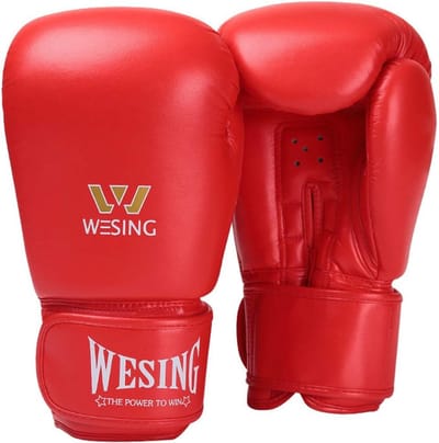 Bokshandschoenen - Kickbokshandschoenen trainingshandschoenen - Zware tas workout - Compact vuistsluiting ontwerp - 16oz - Rood