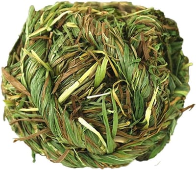 Natuurlijke Grasbal - Knaagbal - Tandverzorging - 100% Natuurlijk Materiaal - 100 gram - Groen