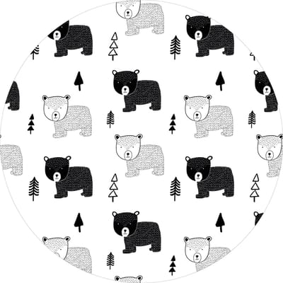 Vinyl | Vloerkleed vinyl rond | Grizzly | 150 cm Rond