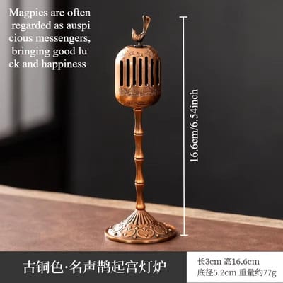 Lampe creuse en bois de santal, encensoir à reflux, porte-encens, ornements pour salon de thé, salle d'étude, décoration d'intérieur