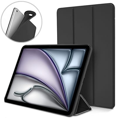 ChiGuard Hoesje geschikt voor iPad Air 2024 / 2025 (11 inch) Hoesje – Shock Proof Hoesje – Smart Cover - Zwart