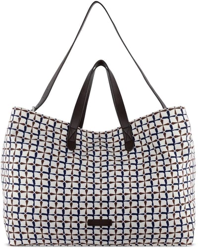 bugatti Schoudertas Finn Tote Bag Grid Veelkleurig