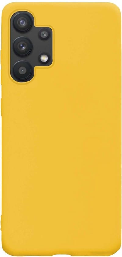 Hoes - Geschikt voor Samsung Galaxy A32 5G - Sterk & Shockproof - Hoesje Cover - Siliconen Case - Geel