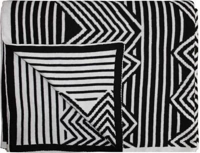 Essenza Yilka Plaid - 130x170 cm - Black/White