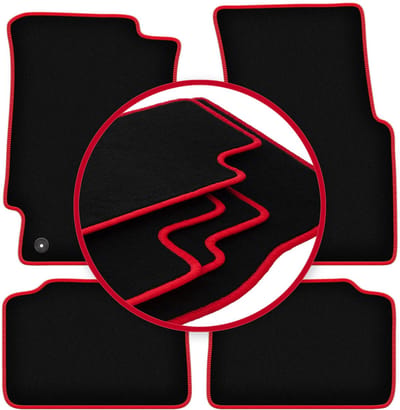 CARLUX-RED automatten voor: Honda Civic V hatchback (1991-1996)