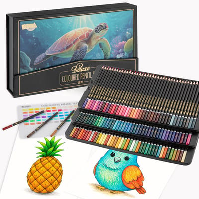 Professionele Kleurpotloden Set - 120 Stuks - Tekenset voor Volwassenen en Kinderen - in Luxe Opbergdoos met magneetsluiting - Joya Creative