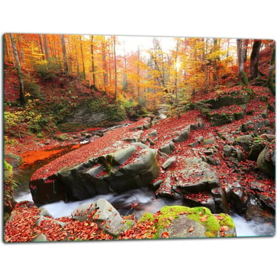 TMK ArtDeko - Snijplank - Geschikt voor Inductiekookplaten - 52x40 cm - Landschap
