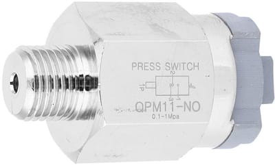 Allecto - Pressure switch, adjustable air pressure switch, shutter QPM11-NO switch G1/4in IP54 AC220V 48VAC/DC