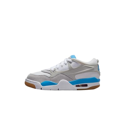 Air Jordan 4 RM GS University Blue Kindersneakers Wit Neutraal-Grijs FQ7938-104 35.5 gray