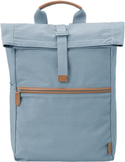 Fresk Rugzak Uni voor Kinderen 6-9 jaar- 13 L - Schooltas - Rolltop systeem - Verstelbare Schouderbanden - Waterafstotende Rugtas - Lichtblauw - Blue Fog