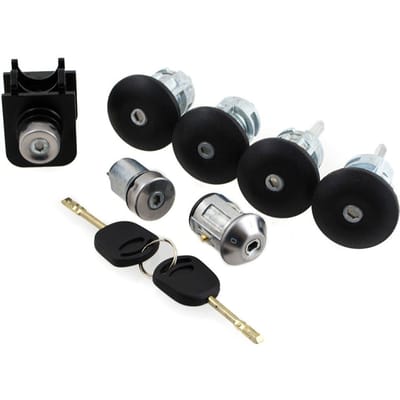 MODECAR - Complete Slotenset (7-delig) – Voor Ford Transit (2000-2006) – incl. Contactslot & Tankdopslot – OE 1C1AV22050BA