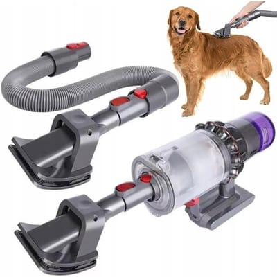 Rosfix GroomSet Pro V7–V11 - Borstel Set met Uittrekbare Metalen Naalden - Flexibele Slang 52–160 cm - Geschikt voor Dyson