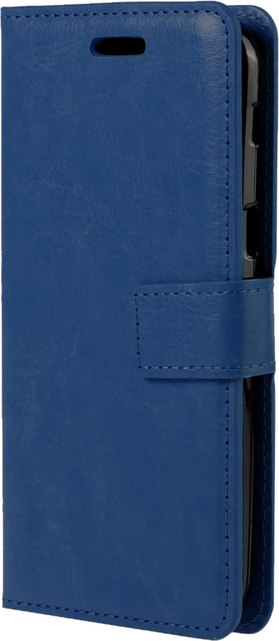 Hoesje Met Pasjeshouder - Geschikt voor Samsung Galaxy A5 2016/2017 - Luxe Bookcase Portemonee - Flip Case - Kunstleer Book Case - Flipcase - Book Cover - Walletcase - Portemonneehoes - Donkerblauw