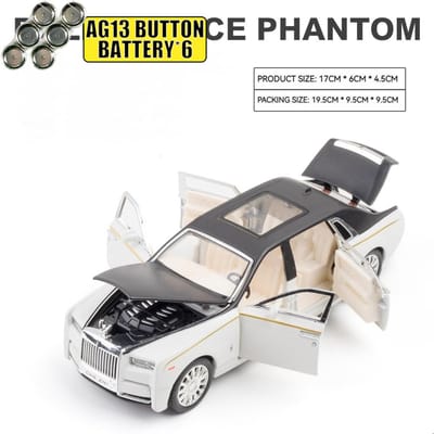 1:32 Rolls Royce Phantom Viii Luxe Sedan Legering Spuitgietmodel Auto Simulatie Voertuig Huis Trendy Ornamenten En Computer Bureau