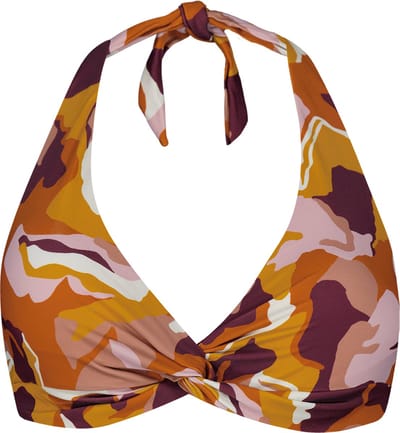 Barts Lunan Cross Halter Vrouwen Bikinitopje - maat 36 - Oranje