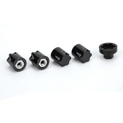 4 stuks Wielvelg Middenkap M4 Moer Geschikt voor Traxxas TRX4 voor Axial SCX10 90046 D90 voor Tamiya zwart